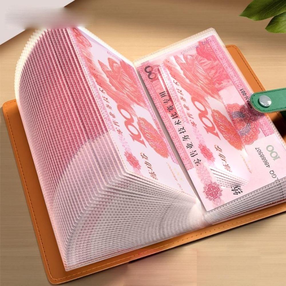 Soft PU 100 Envelopes Money Saving Challenge Waterproof Savings Challenges Sheets  Gift