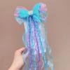 Mermaid Headwear, Children'S Princess Bow, Hairpin, Girls' Floating Yarn, Braided Hair Clip, Mermaid Maiden Hair Accessory