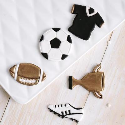 Calcio Sport Taglio Artigianale Tagliabiscotti Pasta Frolla Biscotto Stampo per Torta Fondente