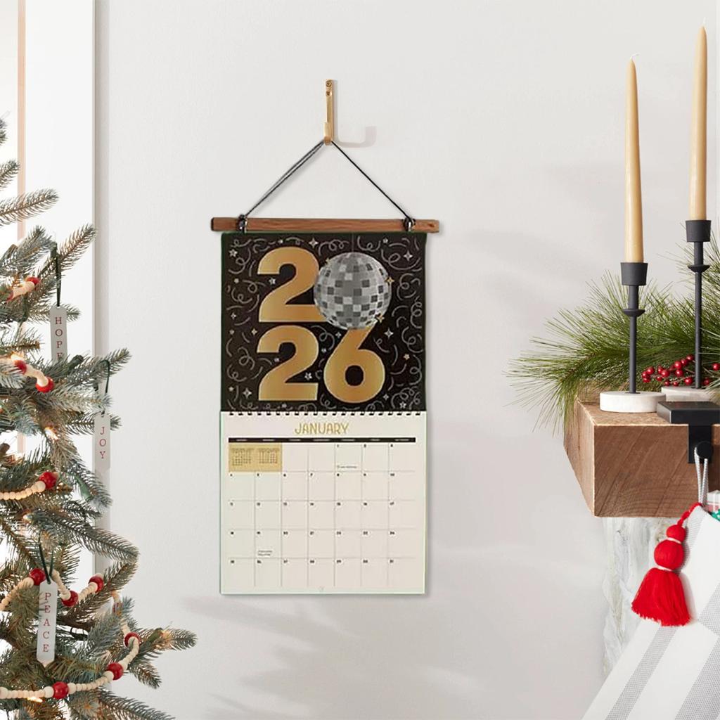 Round 5D Diamond Art Painting Kits DIY Diamond Art Calendar 12 Month Flip Wall Calendar with To Do List for Home Wall Art Decor