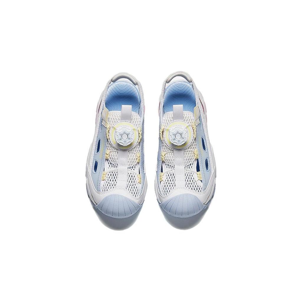 Anta Kinder Verstellbare Zehenkappe Rutschfeste Langlebige Sandalen Kinder Sandalen Weiß Blau A322426953-1
