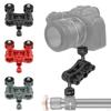 360° Arm Hand Extension Adapter Mount w/Two Ballheads for Camera Acc