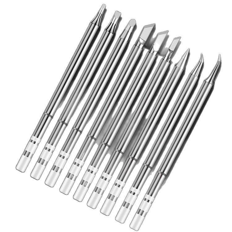 T12 Pointed Soldering Iron Tip - Integrated External Heat, Hanqi Accessories