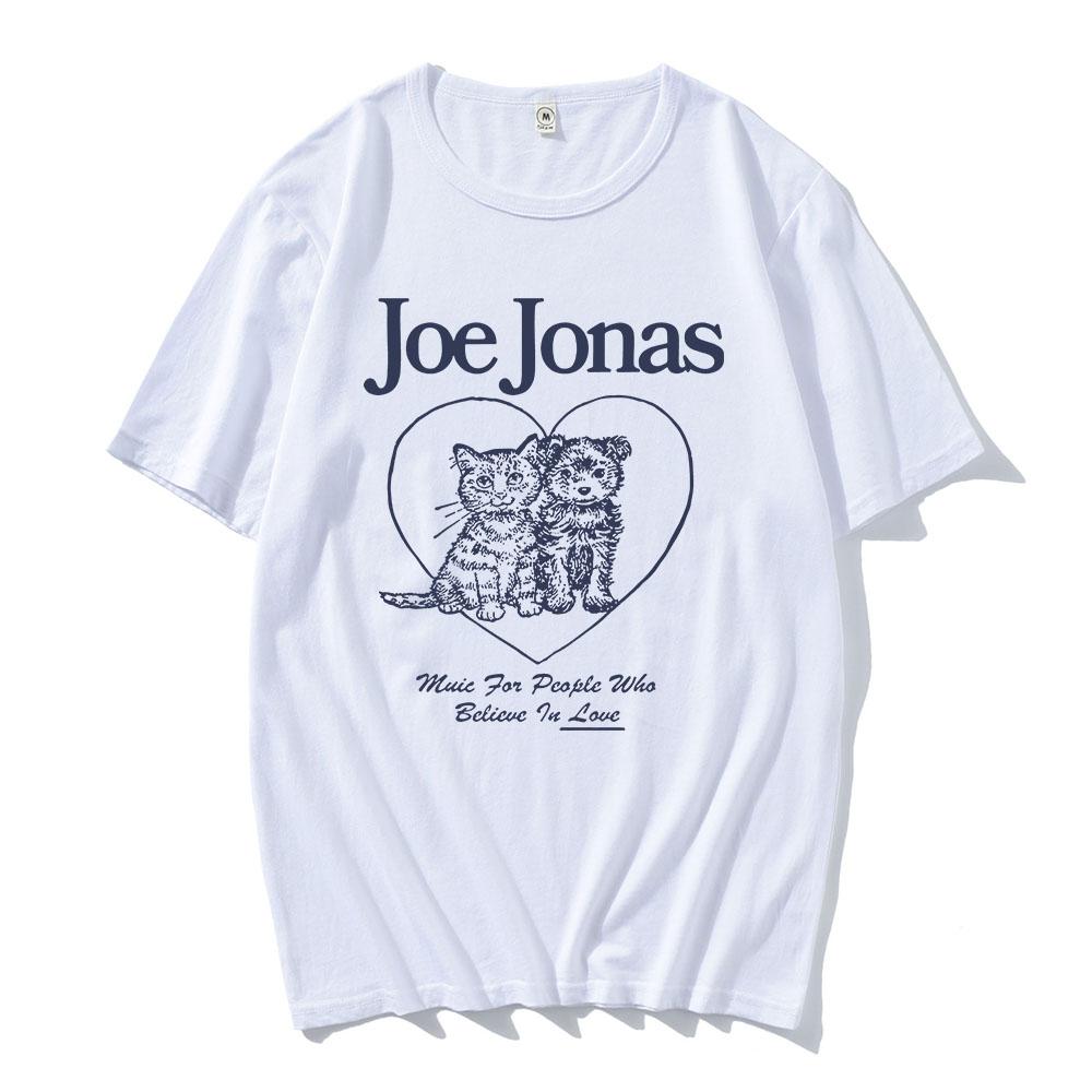 CAt Meme Animal Friends Tee Singer Joe Jonas Graphic T-shirt Casual Summer Round Neck T Shirt for Female Unisex Streetwear Women