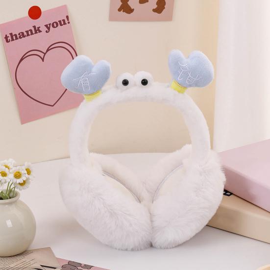 Ωτοασπίδες Σχέδιο Καβούρι Μαλακές Βελούδινες Ζεστές Χειμερινές Θερμαντικές Αυτιών Αναδιπλούμενη Ελαστική Κεφαλόδεσμος Χειμερινή Προστασία Αυτιών Ωτοασπίδες