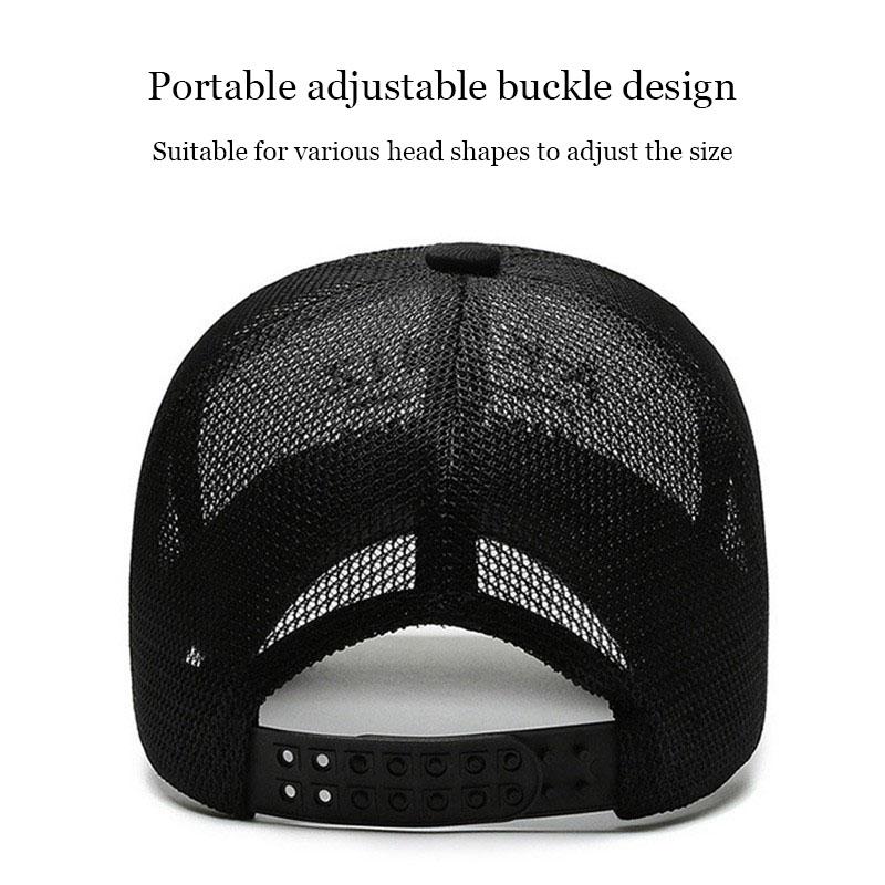 Men Women Summer Mesh Baseball Cap Fashion Outdoor Sports Sun Visor Hat Solid Breathable Cap Camping Quick-Dry Fishing Cap