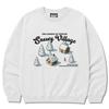 Seupeullaesikodeu Heavy Crewneck Sweatshirt Melange White - Snow Village