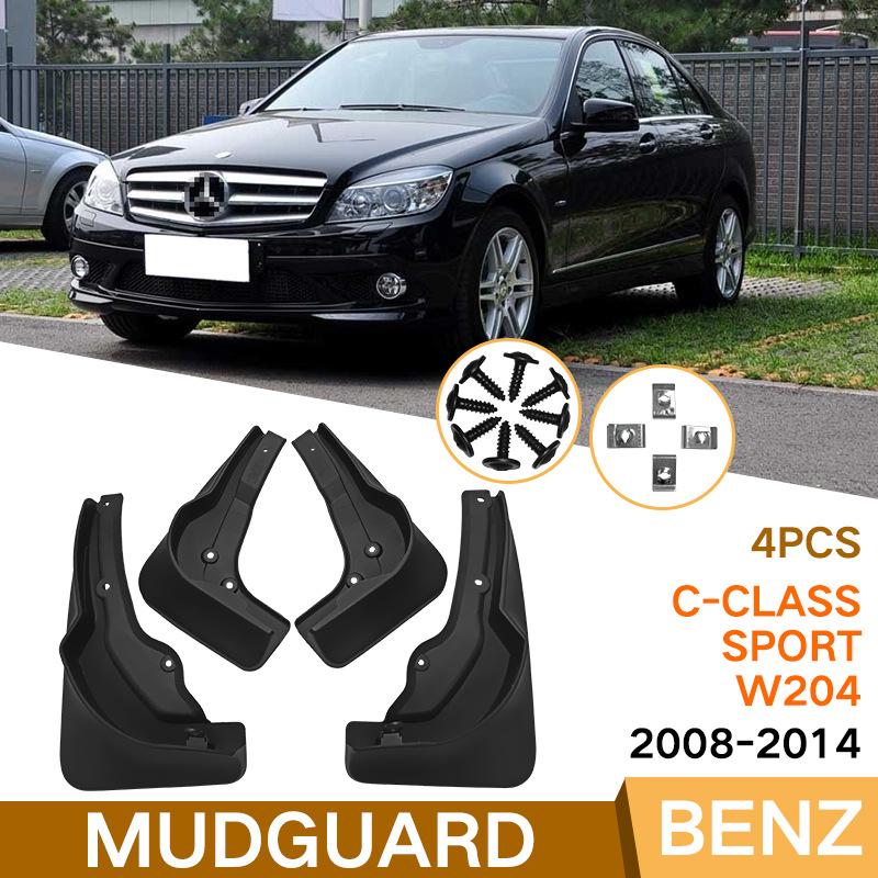 Mud Flaps For Mercedes Benz C-Class Sport W204 15 11 08 2007 MudFlaps Front Rear Fender Car