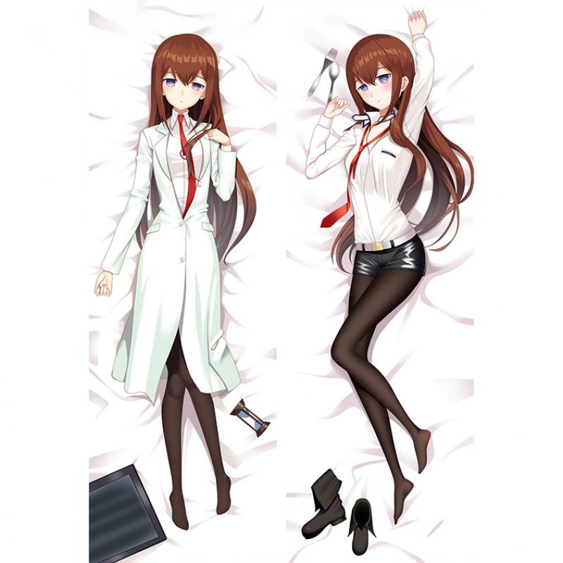 

60x180 см наволочка Steinsgate Galgame персонаж обнимающая подушка для тела Makise Kurisu Dakimakura чехол диванная подушка постельное белье подушка