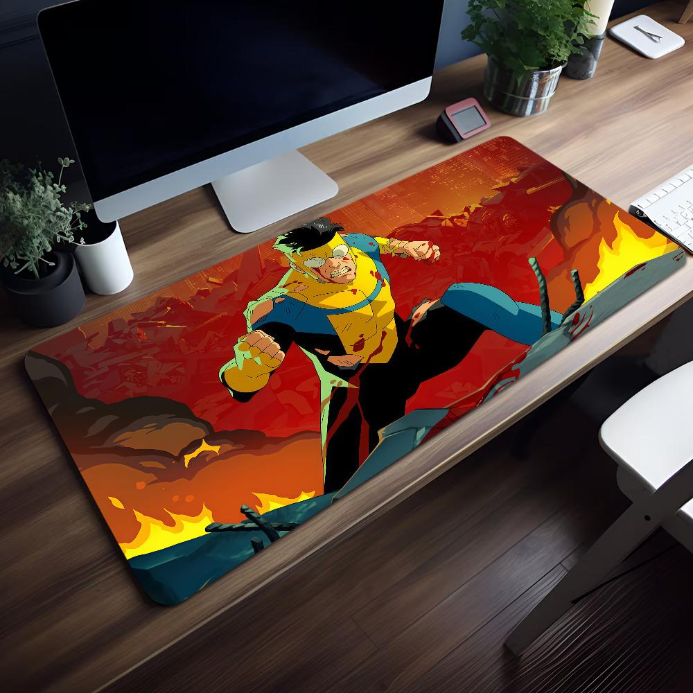 Tappetino Mouse Supereroe Antiscivolo Bordo Lockedge Cartone Animato Ufficio Studente Invincibile Gaming Spesso Grande Cuscino per Scrittura MousePad
