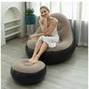 Oppustelig Lænestol PVC Velour Foldbar Sofa Med Påtrækkelig Frokost Lounge Stol Sæt