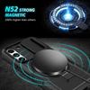 For Samsung Galaxy S22+ 5G Kickstand Case PC+TPU Magnetic Phone Shell with Lens Cover