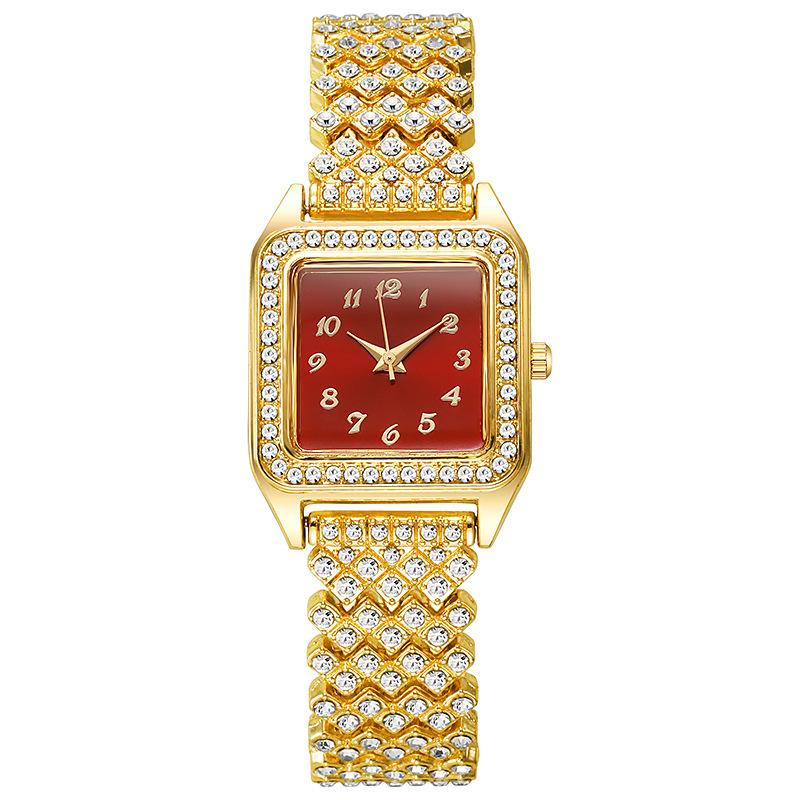 Nieuwe Mode Dames Armband Vierkante Horloges Dames Quartz Polshorloge Voor Valentijnsdag Verjaardagscadeaus