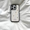 ins Korean polka dot is suitable for Apple 17ai women's 16promax black edge iphone15plus mobile phone case.