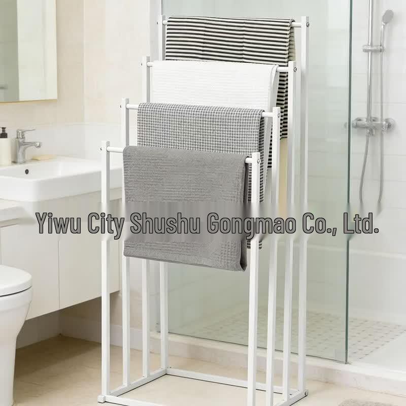 Freestanding No-Drill Towel Rack