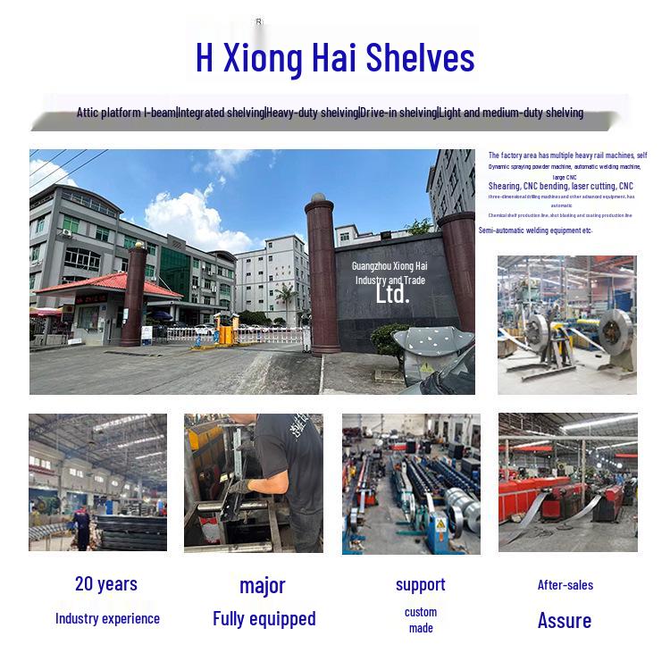 Heavy Duty Large Detachable Industrial Warehouse Storage Racking with Thickened Load-Bearing Beams