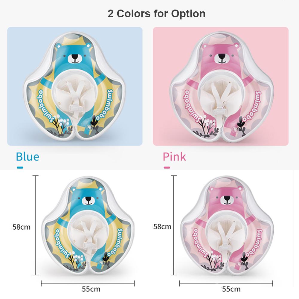 Swimbobo Cute Baby Pool Float Gonflabil Baby Swim Float Baby Swimming Float Ring Piscina pentru copii mici