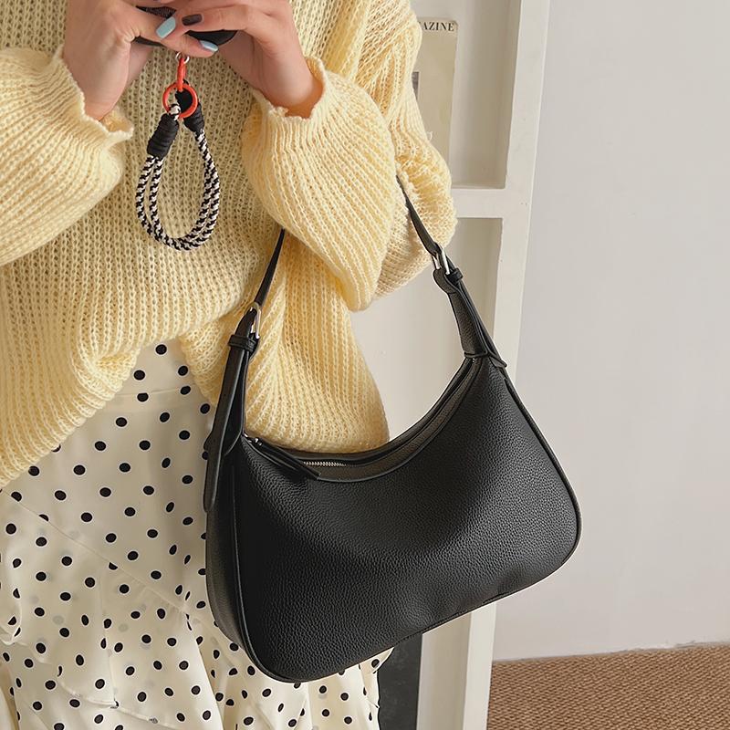 Schicke PU Hobo-Tasche für Damen – Weiche, texturierte Schulter-Tragetasche mit minimalistischem Design