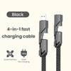 100W 4 In 1 Fast Charging Mobile Phone Cable USB Type C Cable for iPhone 15 14 Xiaomi Huawei Mate 40 Universal
