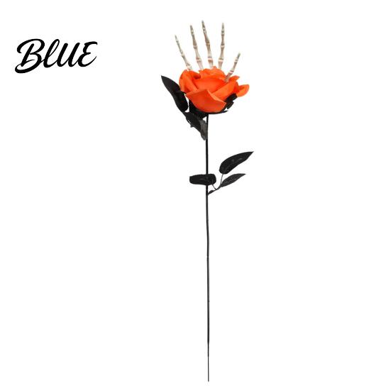 Long-lasting Artificial Roses Halloween Flowers with Eyeball Fake Bouquet Roses Realistic Plants Stems for Vase Arrangements Table Decorations Silk