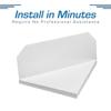 AEE4-Extreme X Rain Gutter Diverter, Bi-Directional Rain Diverter For Gutters And Gutter Extension, Splash Guard Alternative