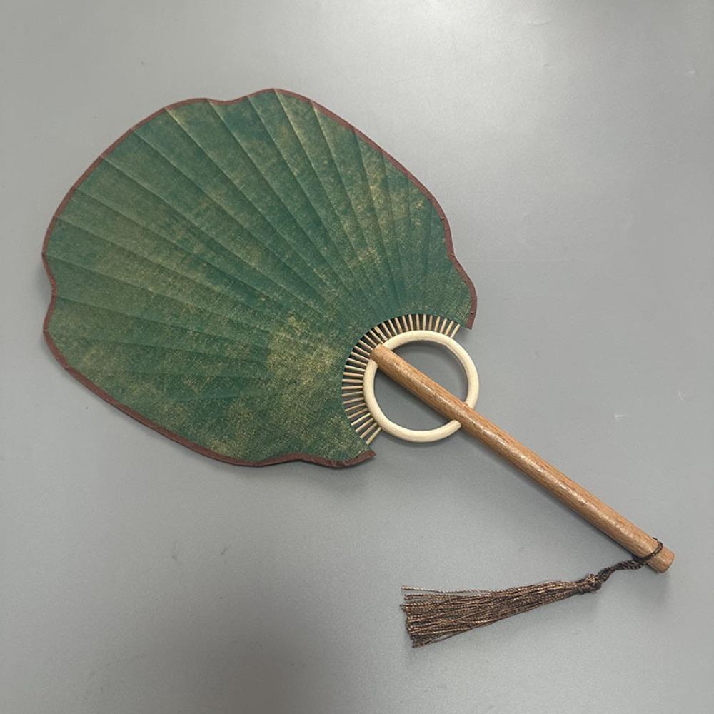 Vintage Chinese Style DIY Fan Classical Round Fan Portable DIY Xuan Paper Fan  Room Decorations
