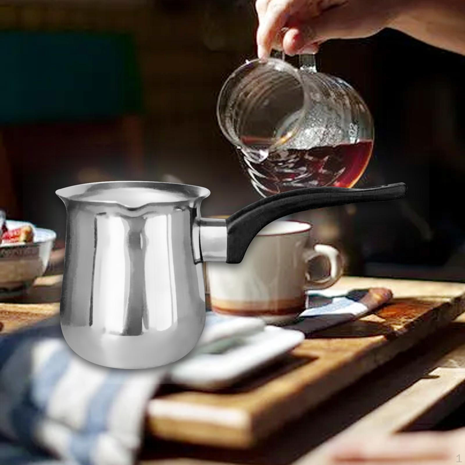 

Кофейник, жаропрочный чайник для молока из нержавеющей стали для вкусных ежедневных напитков 361 ml