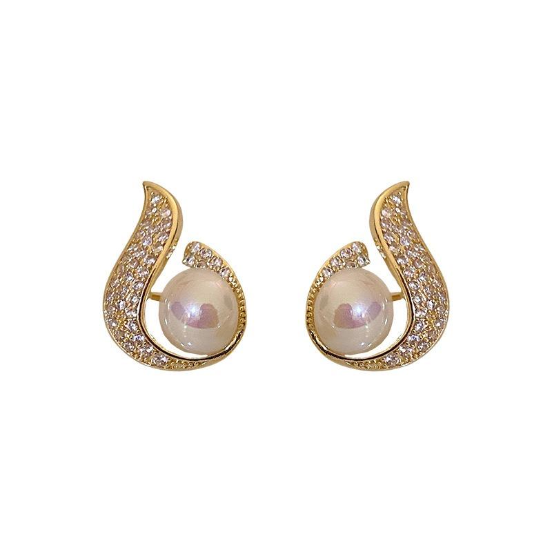 

Нові Весільні Сережки Для Жінок Розкішні Крапля Води Кубічний Цирконій Модний Дизайн Весільні Прикраси Оптом