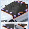 Magnetic Snow Cover for Windshield - Oxford Cloth Windproof Car Snow Guard with Straps, All Weather Protection for Automotive