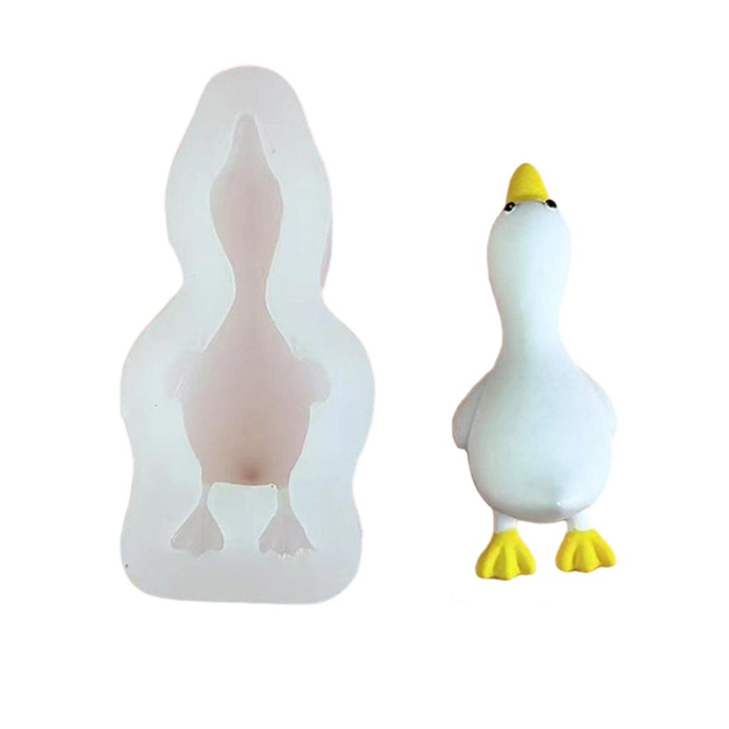 Nonstick Silicone Duck Mold for Crafting 3D Aromatherapys Candle Home Decoration Mould Unique Gift Making Mold