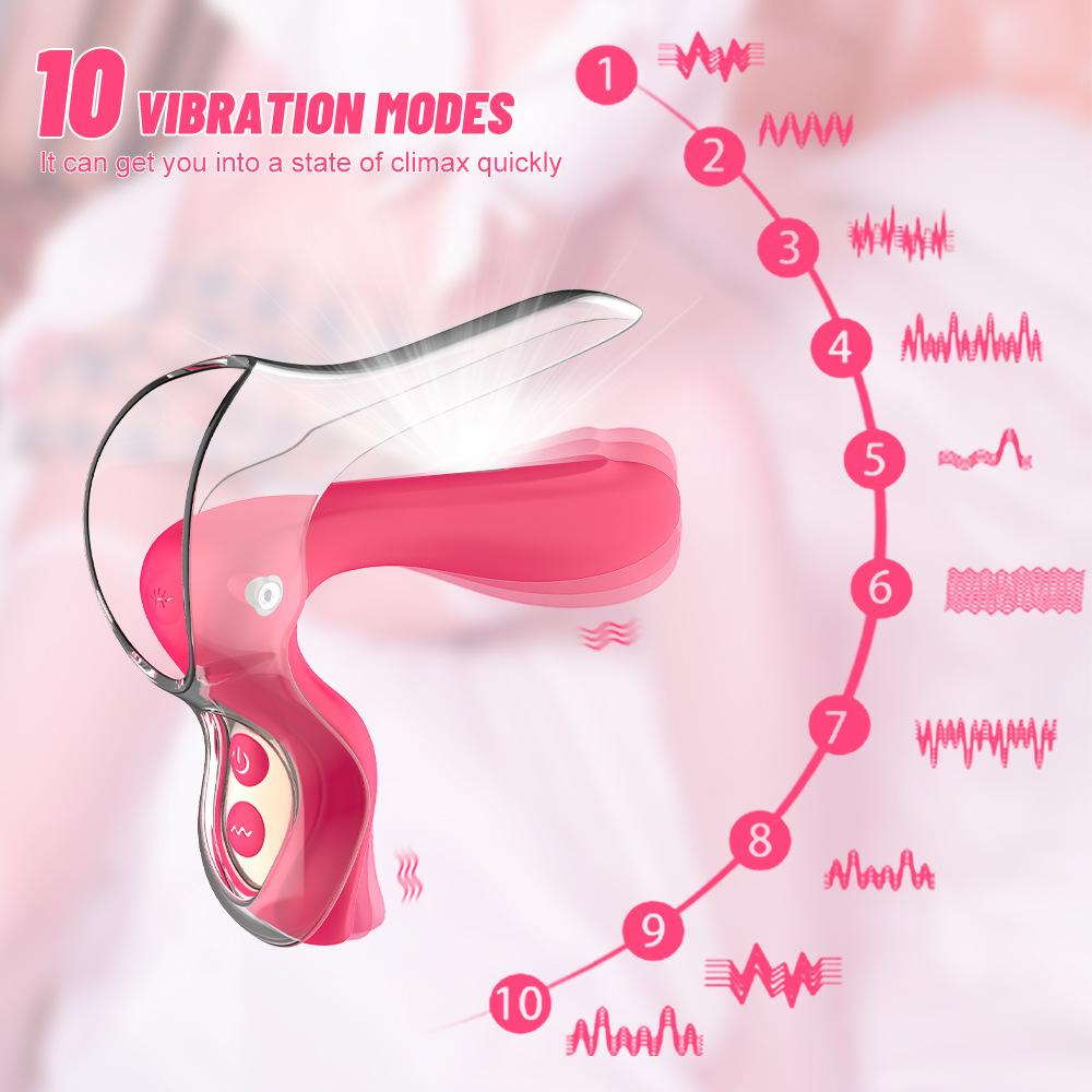 2 In 1 Sucking & Vibrating Clit Stimulator | Breast Tickle Patting Adult Toy for Women