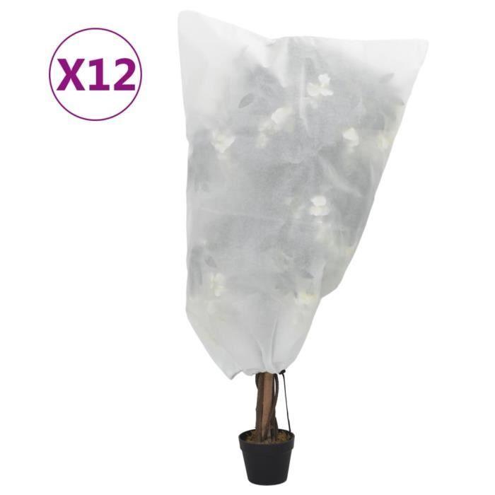 VidaXL Housses de protection pour plantes avec cordon de serrage 12pcs 3203546