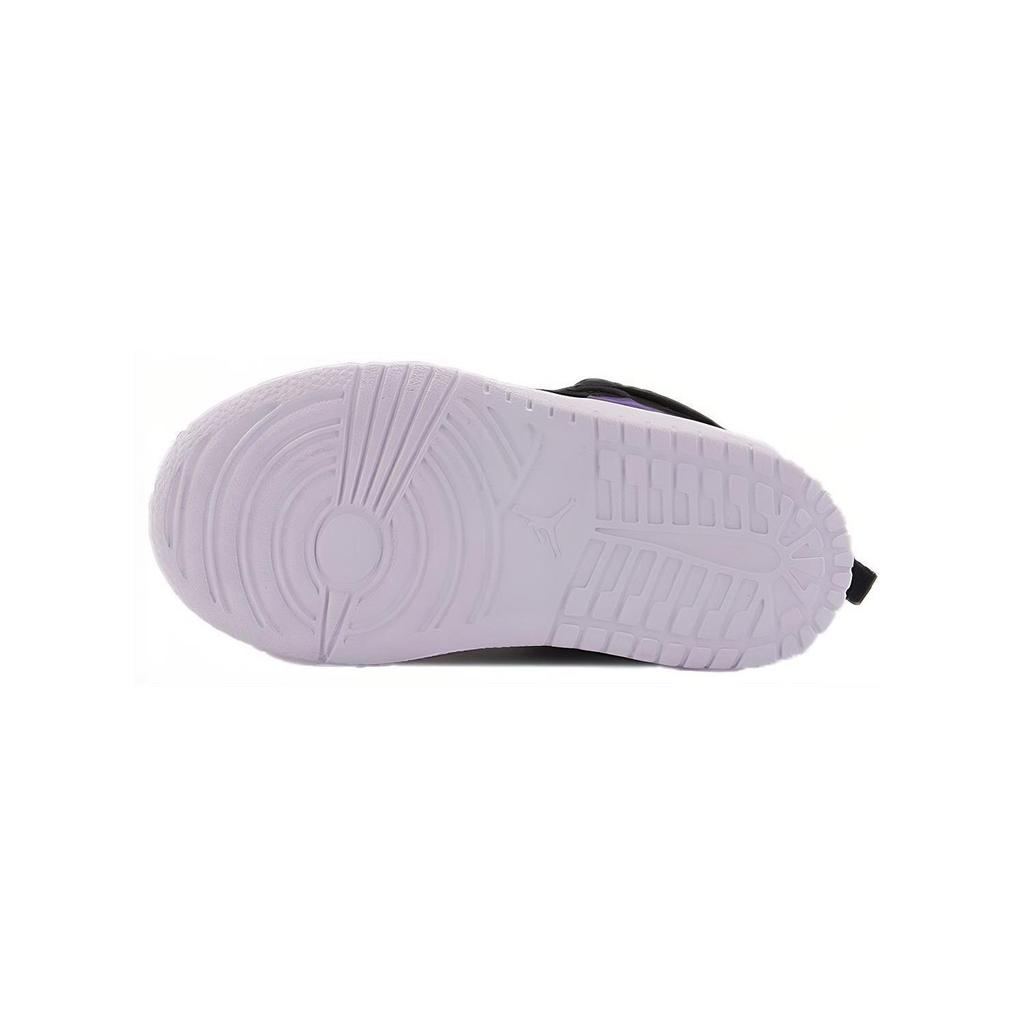 Jordan Access Air Basketball Shoes Slip Resistant Cushioning Abrasion Resistant Mid top Toddler Shoes Black Purple AV7944-005