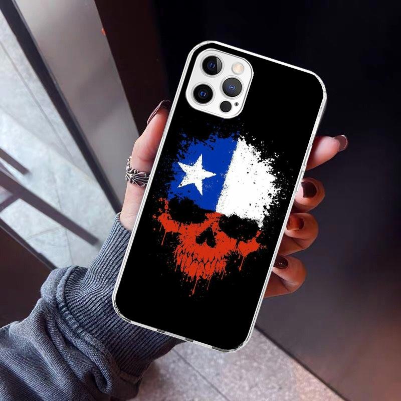 Chile Flag Phone Case For iPhone 17 Air 16 15 Pro Max 14 Plus 13 Mini 12 11 Cover 7 8 SE Silicone Shell Print Fundas 17 Air 16 1