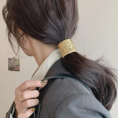 Retro Metall-Haarhaken: Japanisch-Koreanischer Kalter Stil Konkav-Konvexe Haarnadel für Tiefen Pferdeschwanz