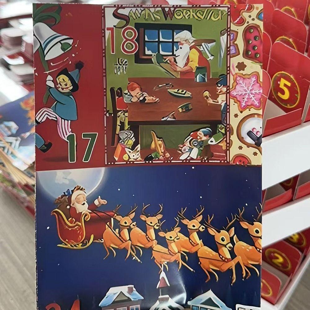 1000 Pieces Puzzle Christmas Advent Calendar Puzzle 24 Boxes Christmas Jigsaw Family