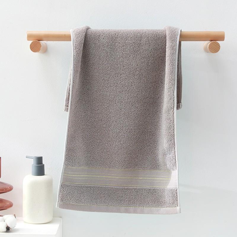 Thickened Cotton Towel With Strong Water Absorption Universal Towel For Adults And Children Solid Colorskin Friendly Towel