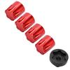 4pcs RC Car Wheel   Center   M4 Nut Fit for    4/SCX10 90046 D90 1/10 1/8 RC Car