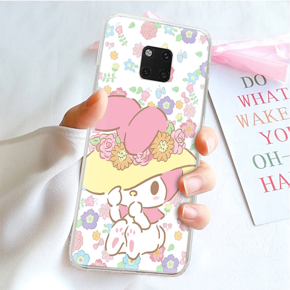 JZ20 My Melody Transparent Case for Samsung A04 A14 A23 M33 M53 Realme 10 9 C35 C55 VIVO Y02 X80 Infinix Hot 30 Note 11 Tecno Spark 8P Pro