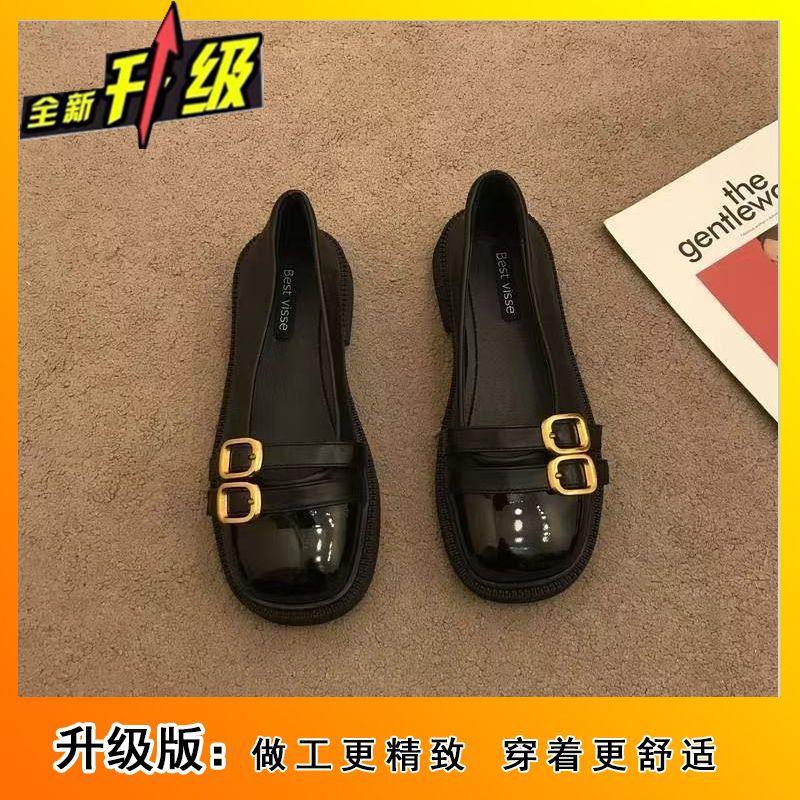 Flat-soled one-pedal shallow-mouth single shoes, spring new soft-soled Mary Jane shoes, women's shoes