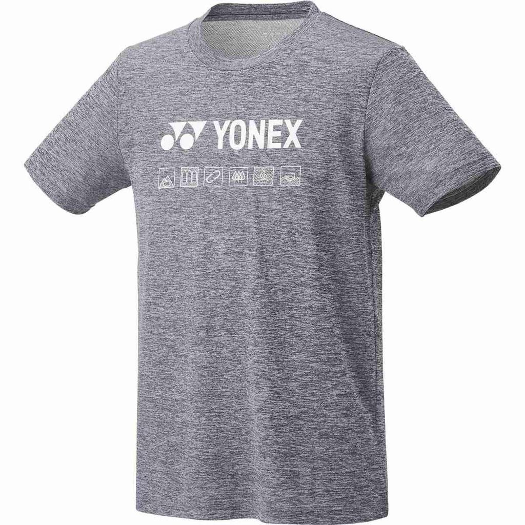 YONEX Short Sleeve Dry Navy Blue Size M T-Shirt (Fit Style), (019),