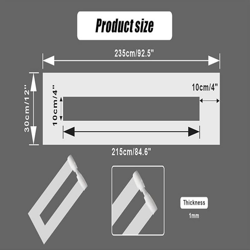 Silicone Foldable Straight Line Stencil Parking LotLine Stencil Spray Painting Template Suitable Foldable StraightLine Stencil