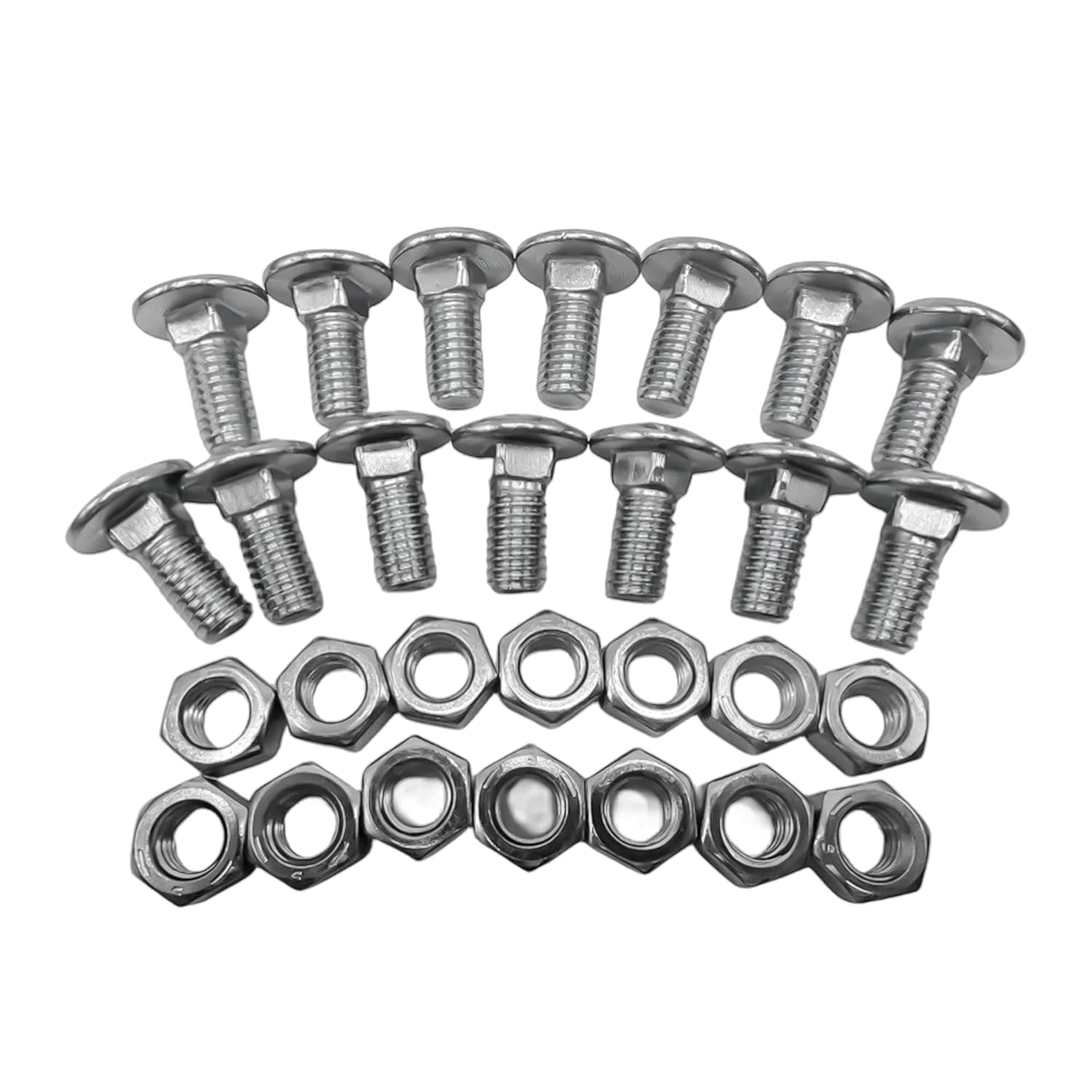 Bumper Bolts Kit Stainless Cap Front & Rear for 1964-1972 Chevelle,El Camino,Monte Carlo,GTO,Cutlass,Nova 28PC