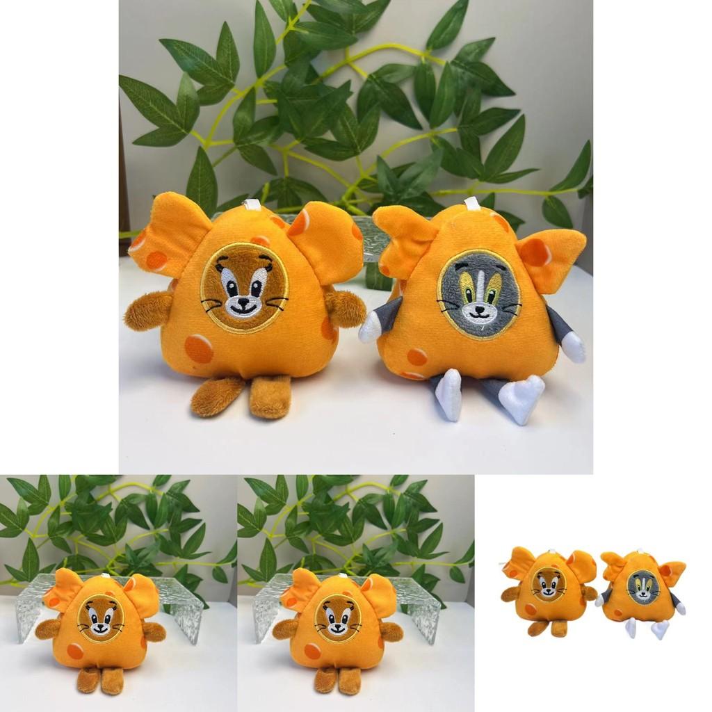 Adorable Tom And Jerry Plush Keychain Cute Animal Keychain For Backpacks And Bags