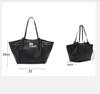 Fashion Large Capacity Trapeze Women Shoulder Bags Designer Metal Lock Handbags High-Quality Pu Leather Big Tote Commute Bag