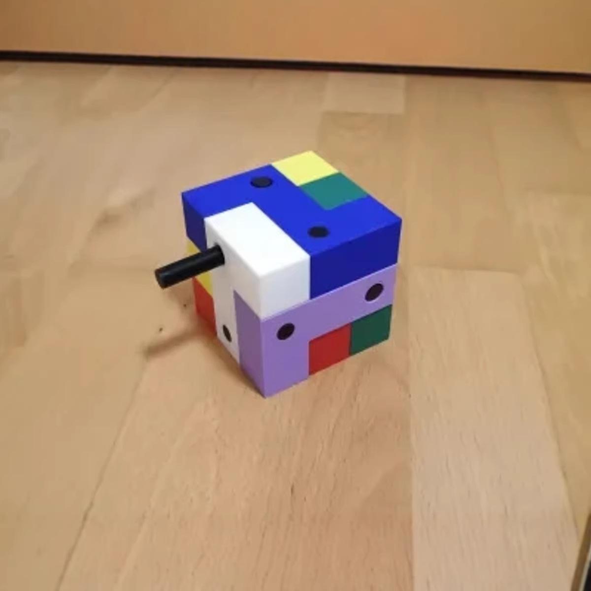 High-Difficulty Transparent Acrylic Puzzle: Level 10 IQ Challenge for Adults