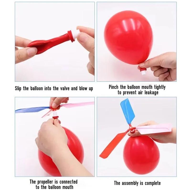 Balloon Helicopter Children's Outdoor Fun Launcher Set Balloon Parent Child Interactive Children's Puzzle Toy Gift