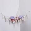 1/2pcs Handmade Cotton Rope Braided Tassel Hanging Storage Net Bohemian Style Home Wall Decoration Multi-functional Storage Net