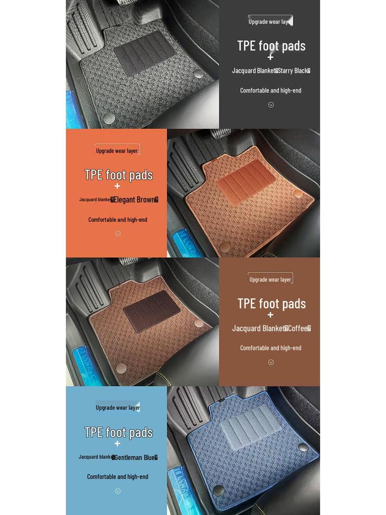 Eco-Friendly & Odor-Free Car Floor Mats for Volkswagen Touran L (2016-2021)