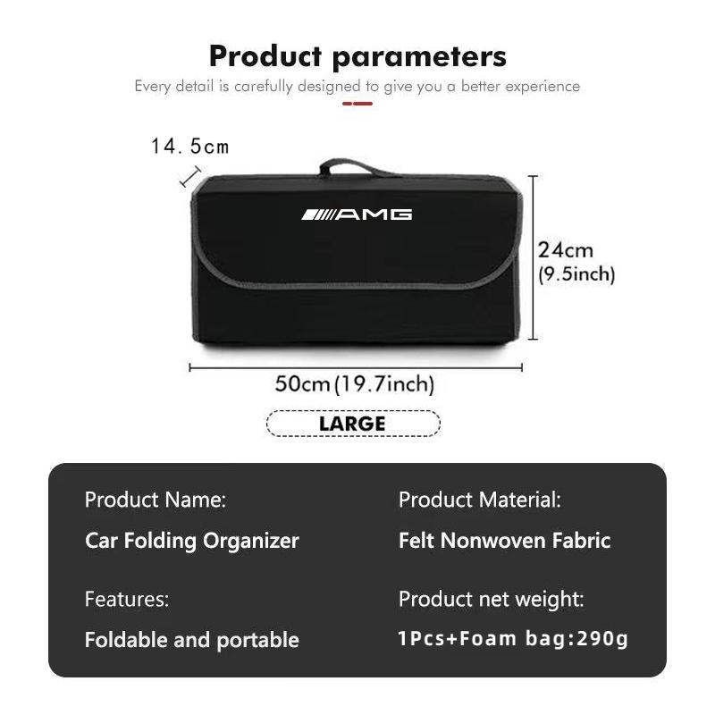 GLC GLB Auto Werkzeug Organizer Box Faltbare Aufbewahrungstasche Werkzeugkasten Kofferraum Für Mercedes Benz AMG W204 W205 W203 W211 W212 W213 W201 W210